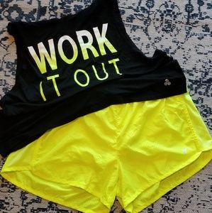 NEON Workout Short Set. 2 Piece